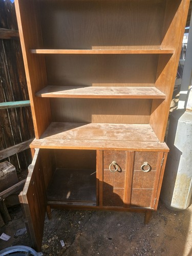 1950s antique dish hutch - antique,